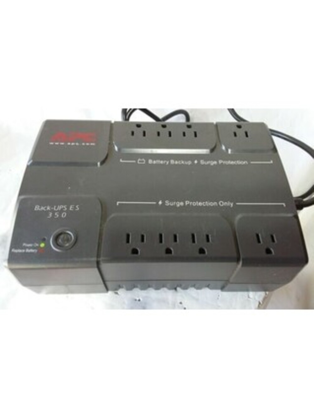APC BE350R Back-UPS ES 350VA 120V Surge Protector 6-Outlet No Battery Tested